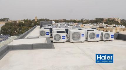 海爾空調墻 全球現象背后的自主創牌與行業領先之路